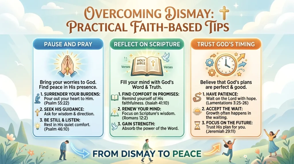 Practical Lessons & Faith Insights of dismayed in the bible