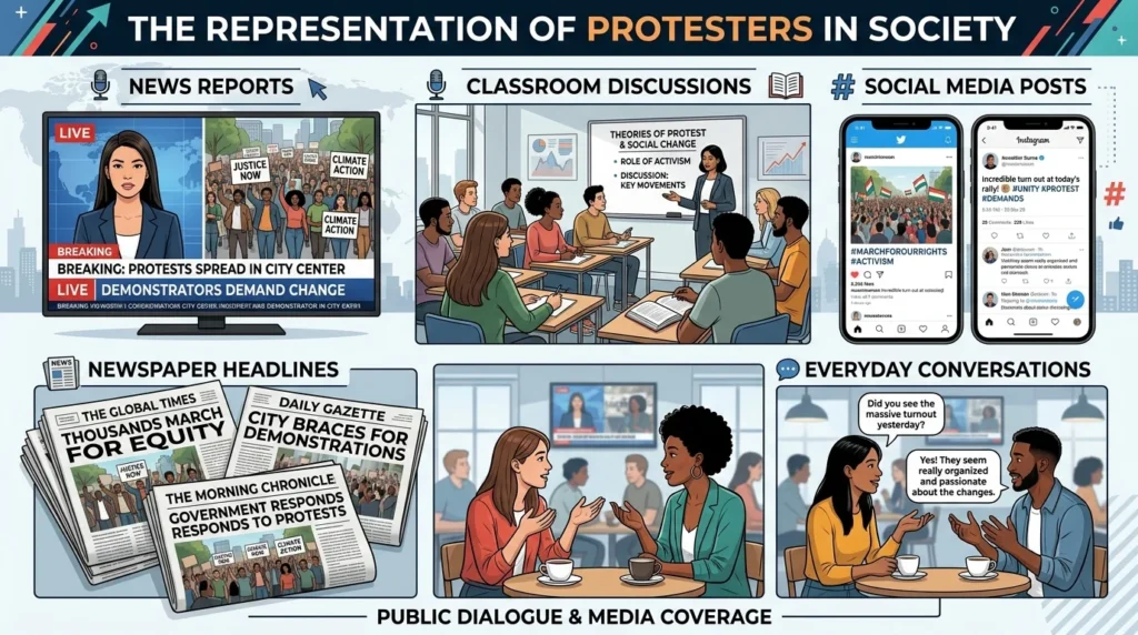 Real Life Examples in Daily Use of Protestors or Protesters