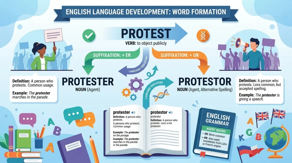Simple Background and Origin of Protestors or Protesters