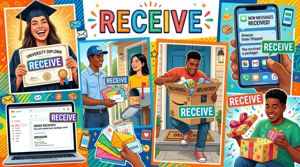 Everyday Real Life Examples of Receive or Recieve