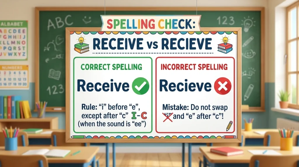 Quick Answer of Receive or Recieve