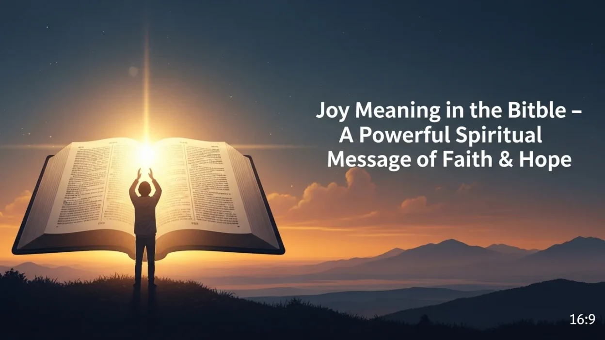 Biblical Meaning of Joy