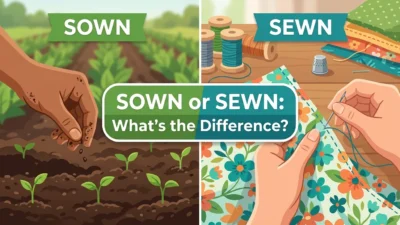 Sown or Sewn
