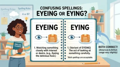 Eying or Eyeing