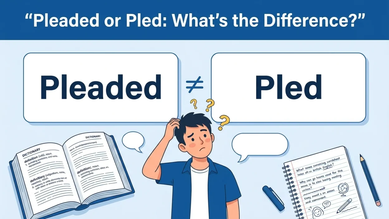 Pleaded or Pled