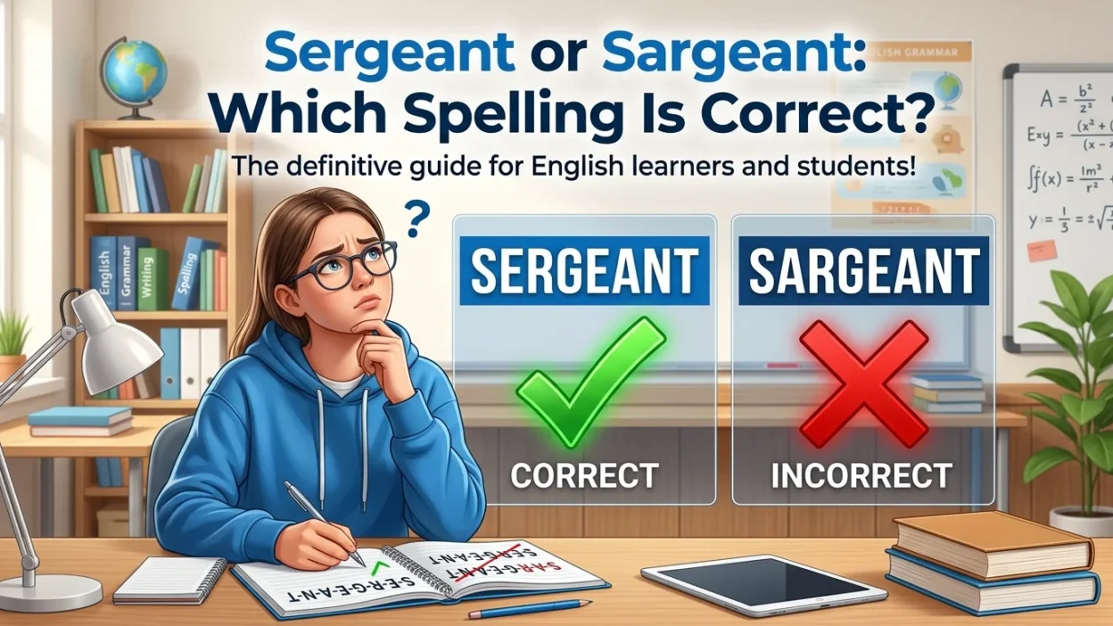 Sergeant or Sargeant